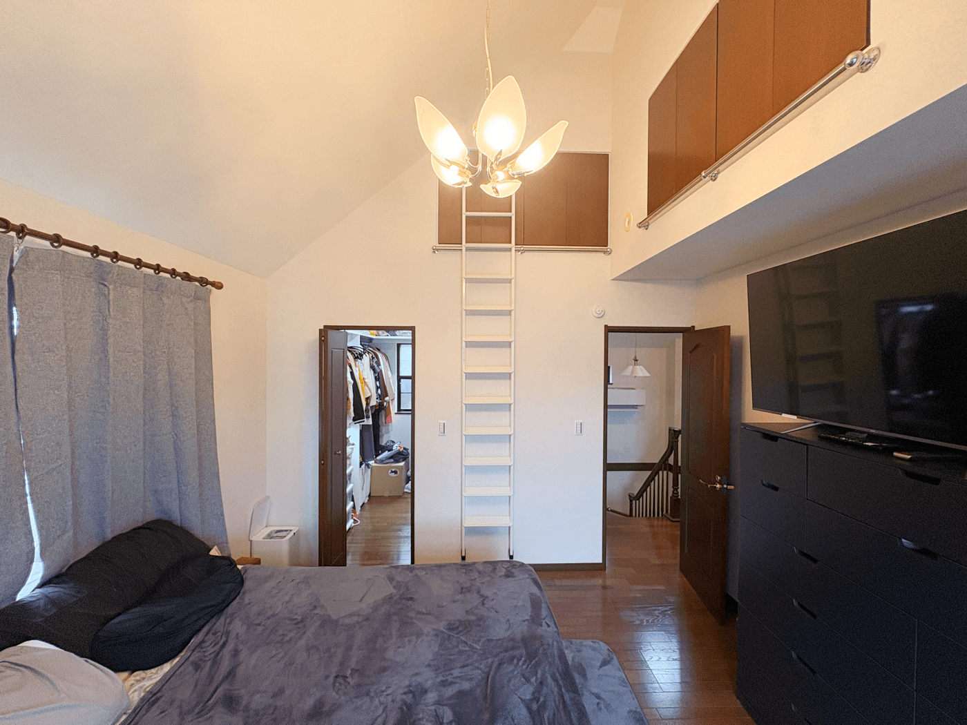 お客様の声1 寝室とウォークインクローゼット