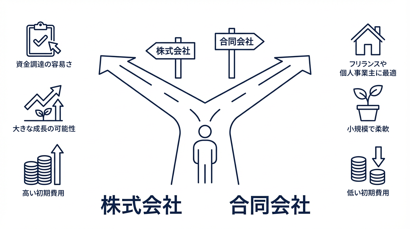 会社形態を選ぶポイント