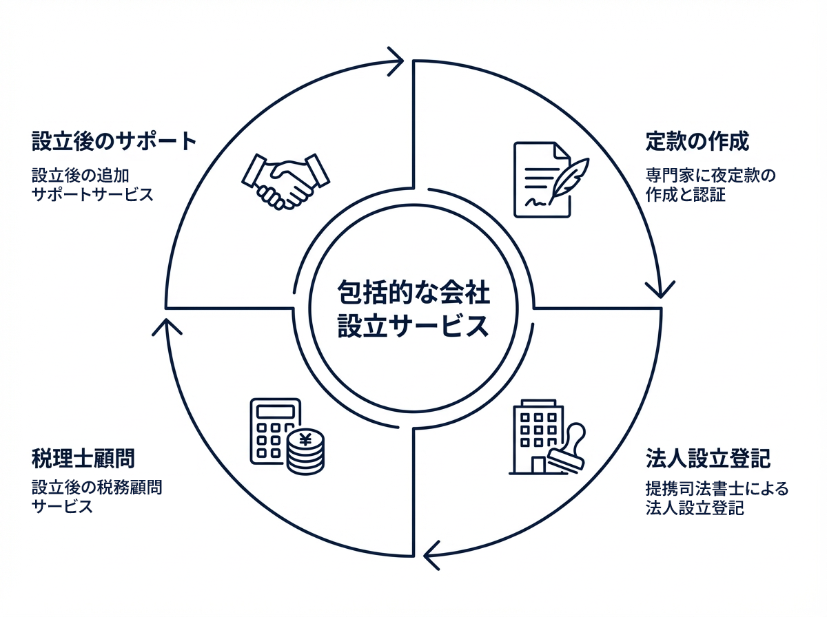 包括的な会社設立サービス