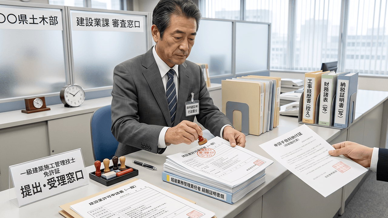 建設業許可申請の流れ