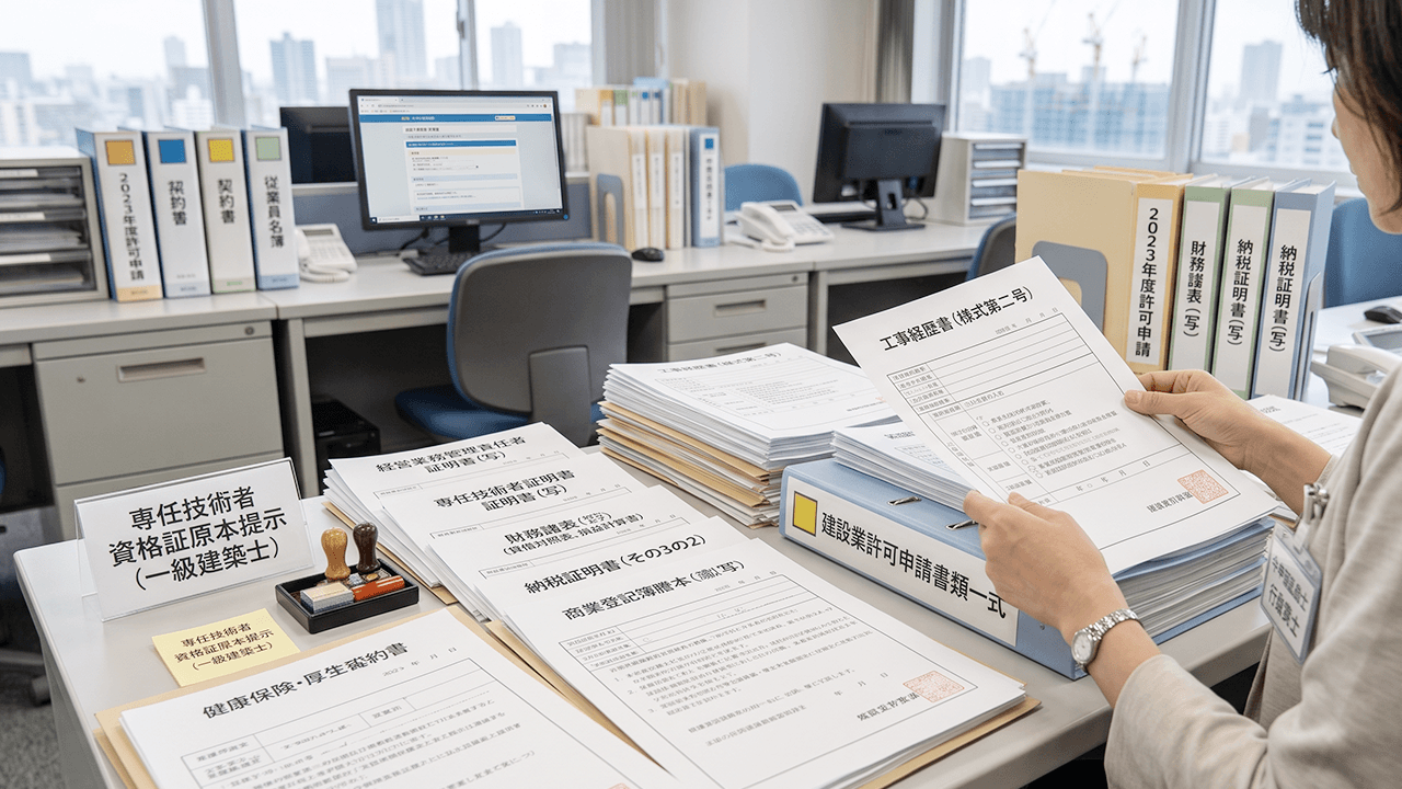 建設業許可申請の必要書類