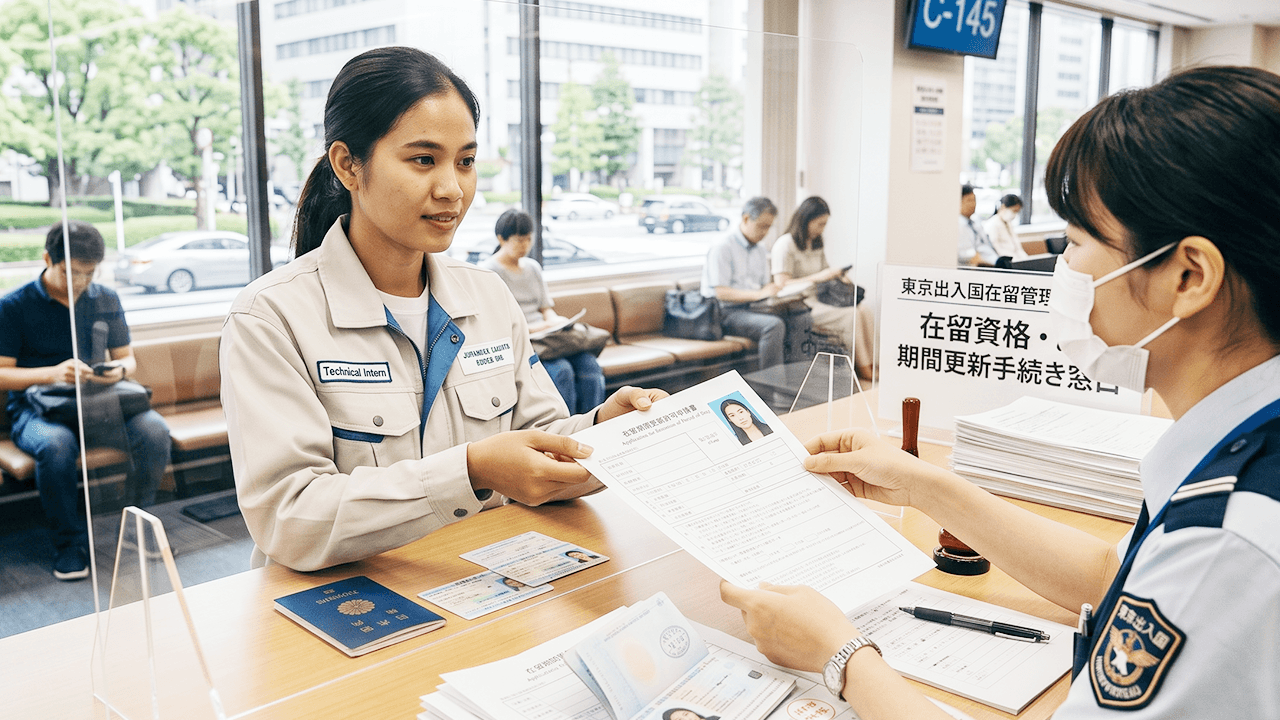 在留期間更新許可申請書 1