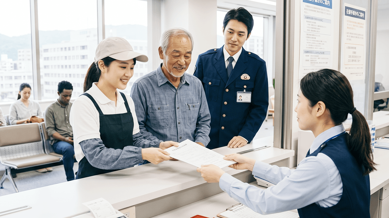 出入国在留管理局への申請