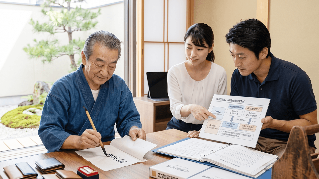 遺言書・種類株式等の設計支援