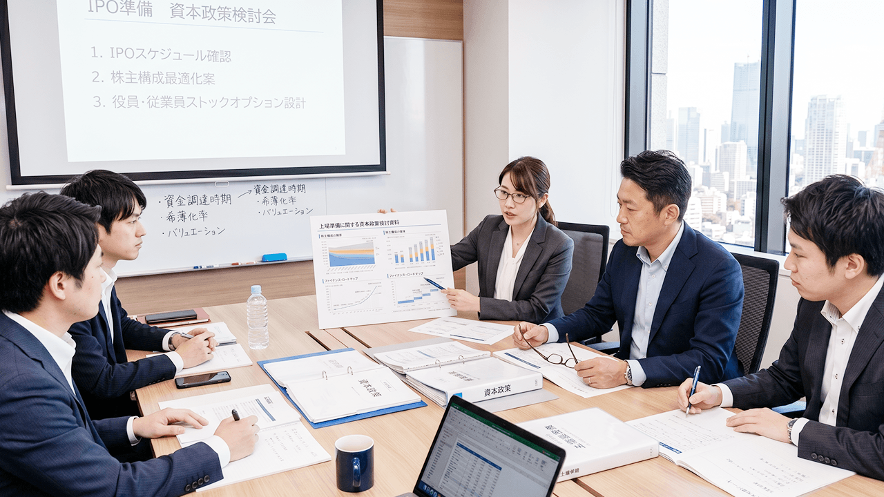 IPO(上場)準備における資本政策支援