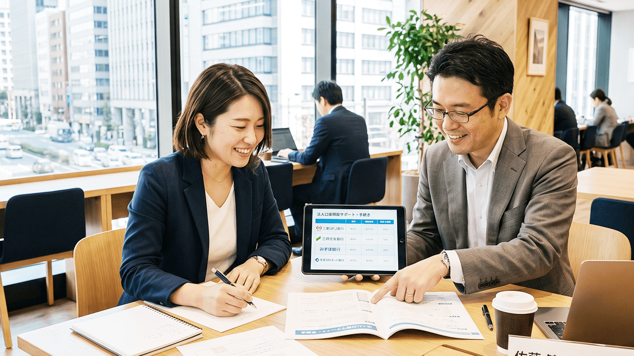 法人口座開設のサポート