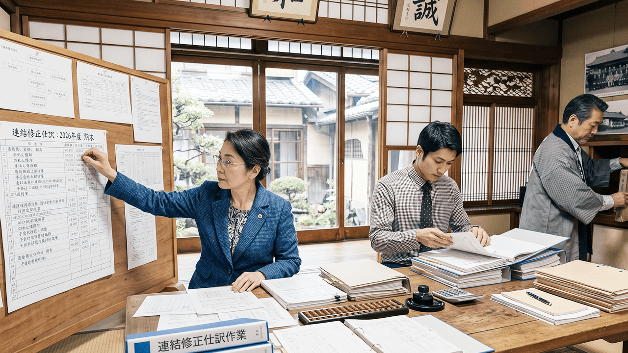連結修正仕訳の作成