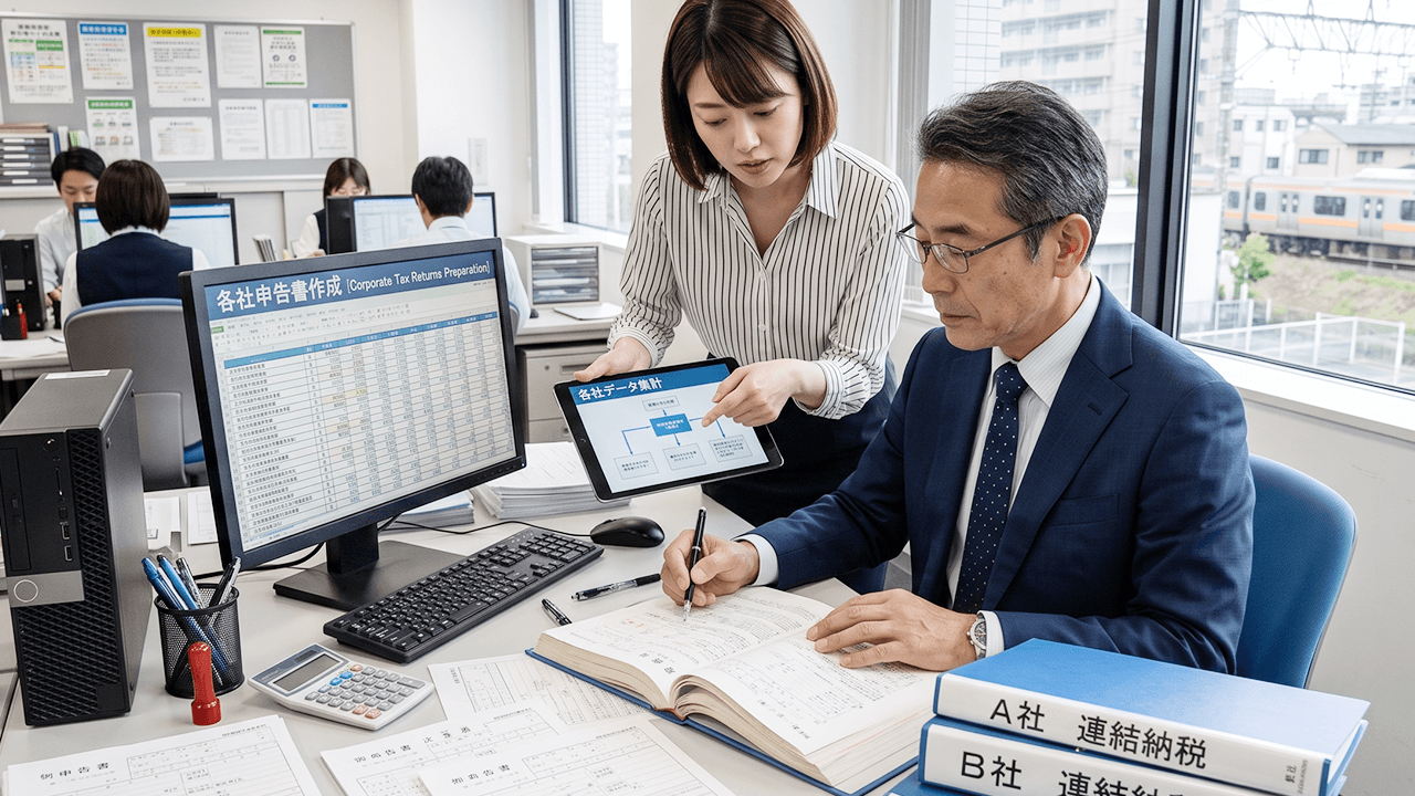 各社の申告書作成