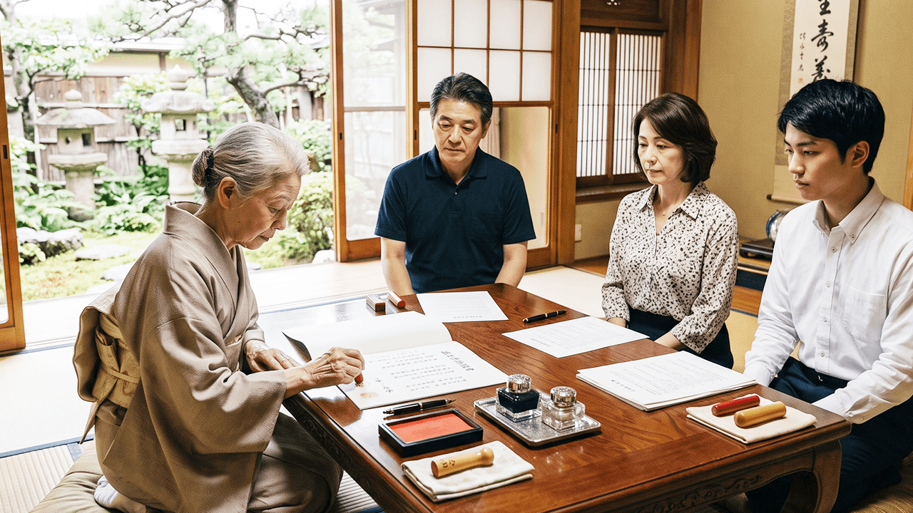相続人全員への確認・押印