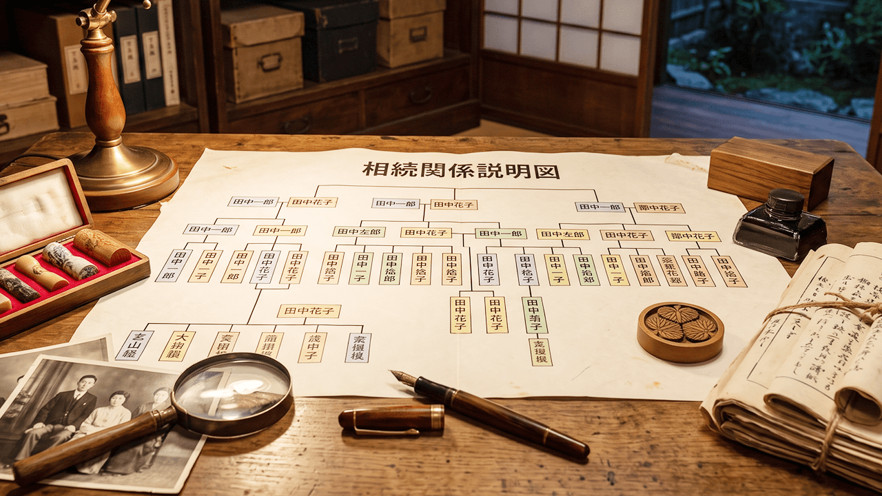 相続関係説明図の作成