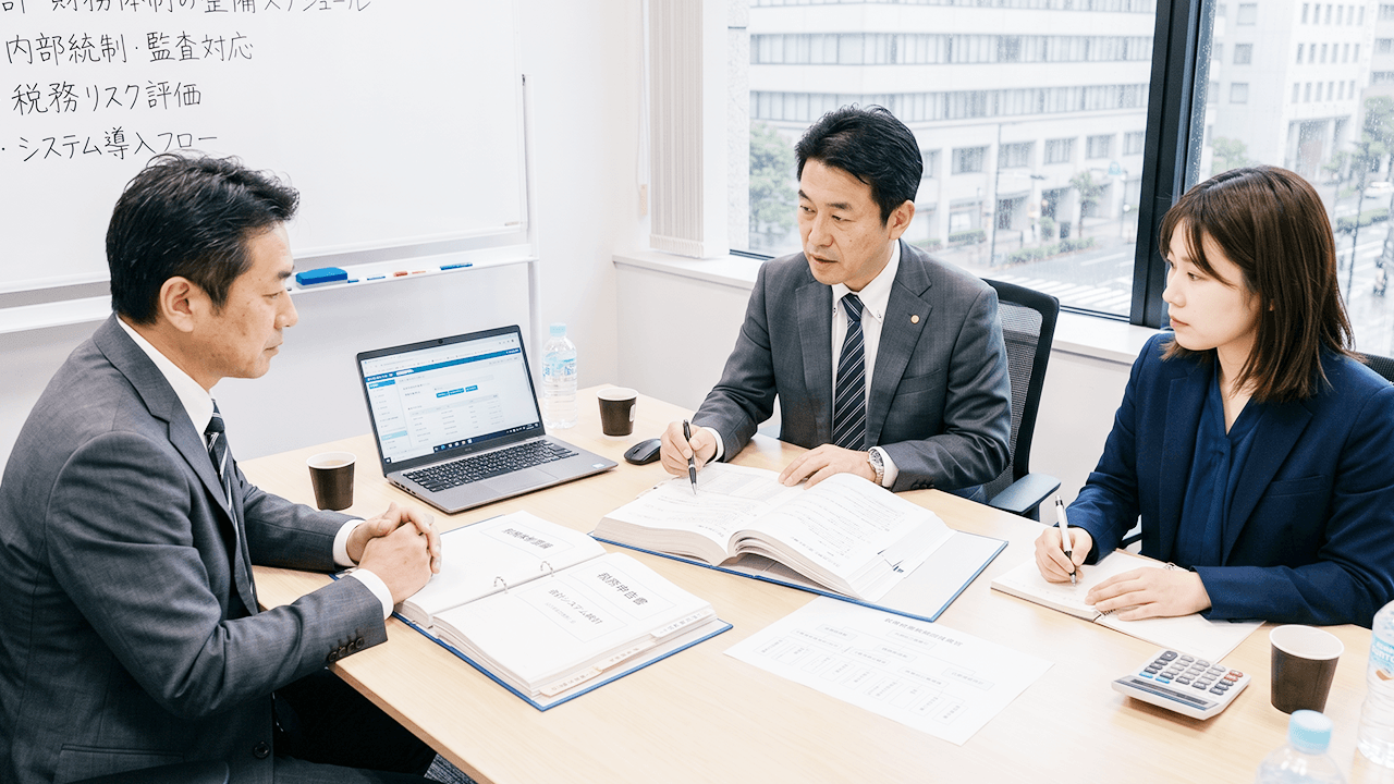 会計・財務体制の整備（会計士・税理士）