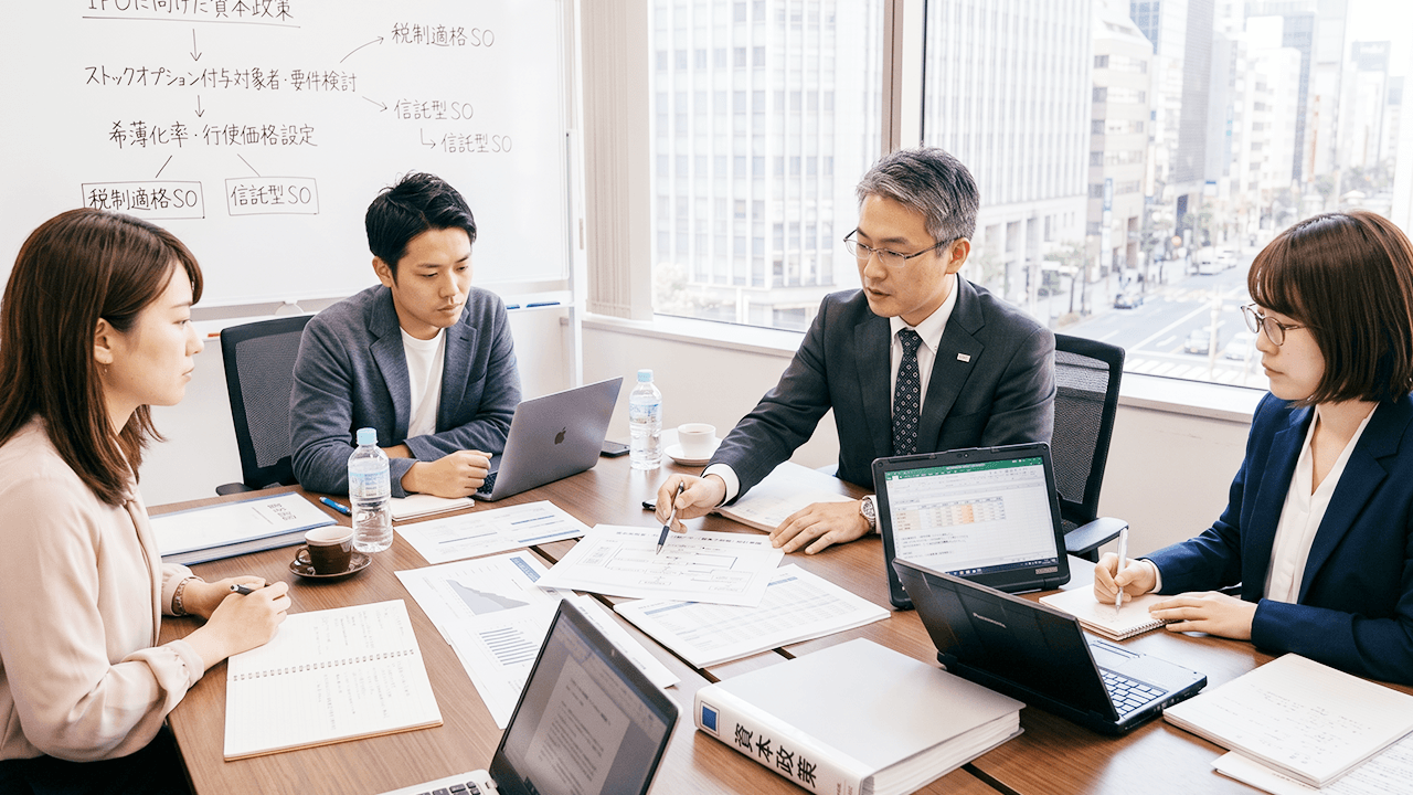 資本政策・ストックオプション設計（税理士・会計士）