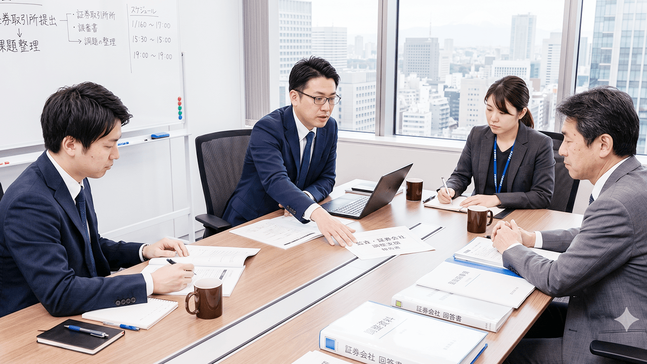 監査法人・証券会社との調整支援