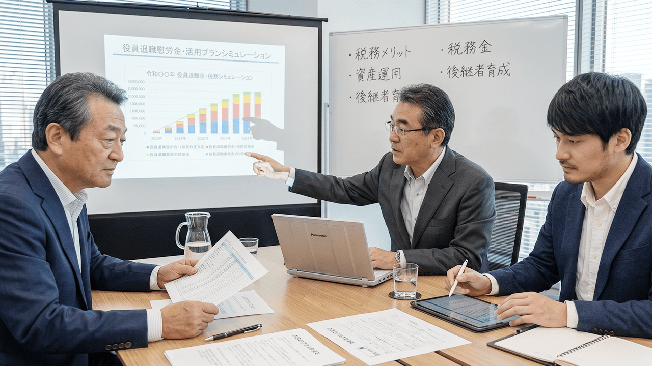 役員退職金等の活用検討