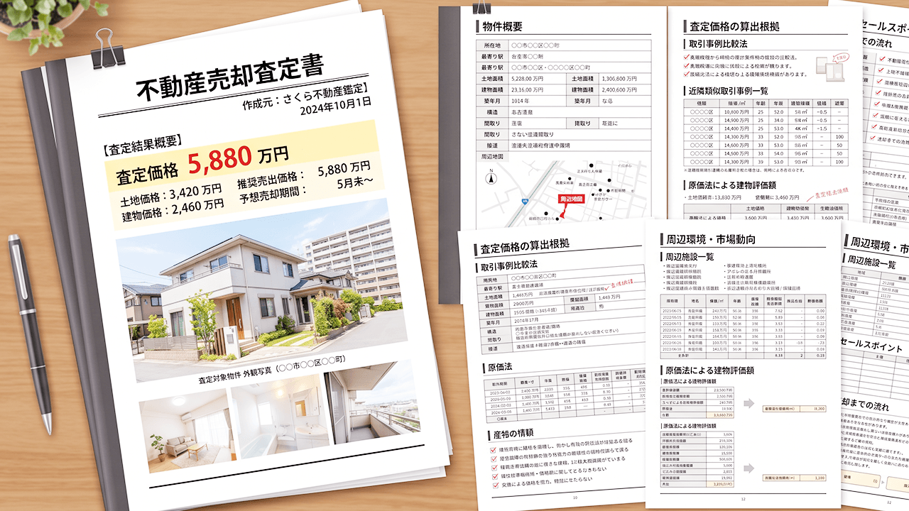 売却査定書の作成