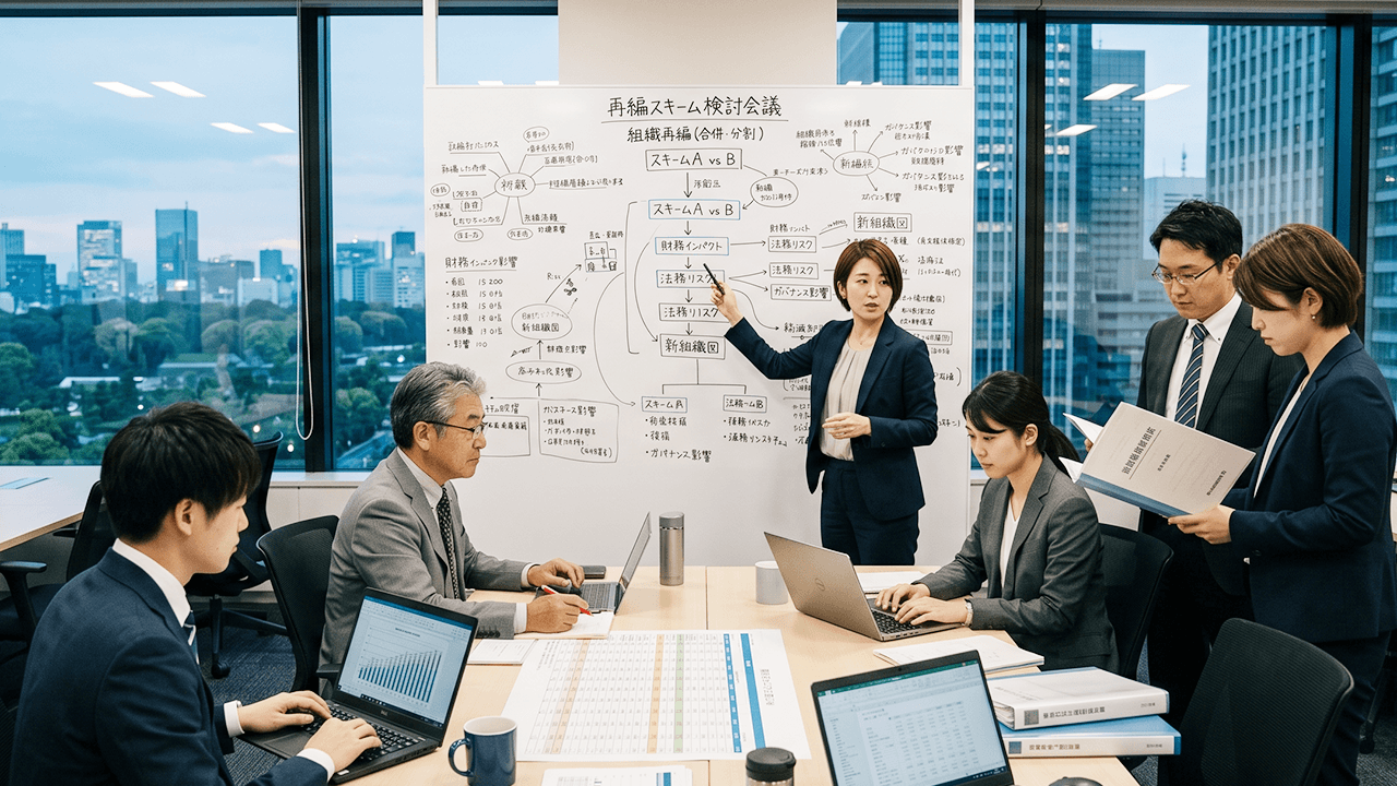 再編スキームの検討