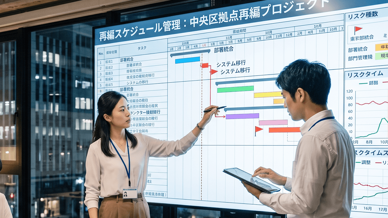 再編スケジュールの管理