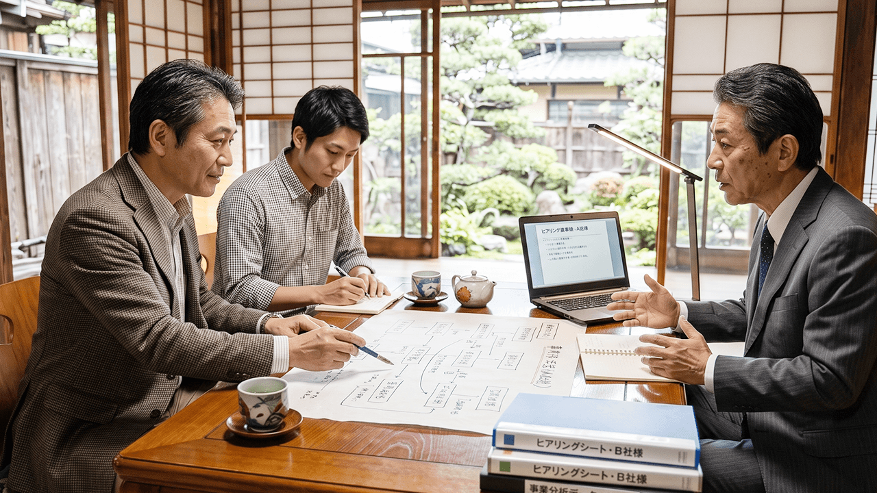 事業内容・要件のヒアリング