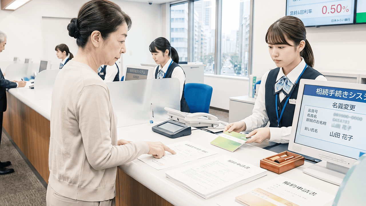 財産の名義変更・解約手続き