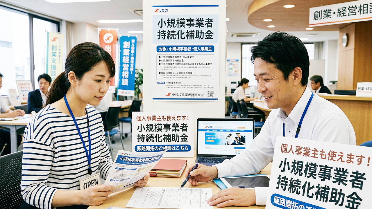 小規模事業者持続化補助金は個人事業主も使える？対象者・要件を解説