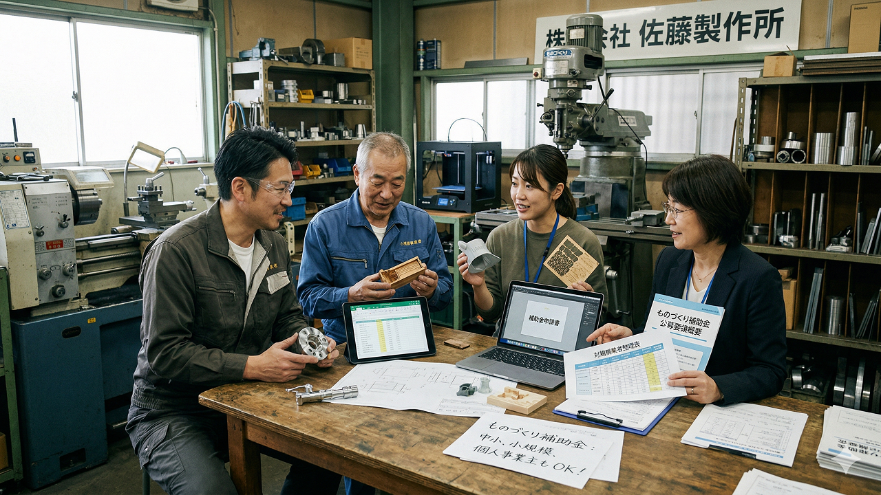 ものづくり補助金は誰が対象？中小企業・小規模・個人事業主まで整理