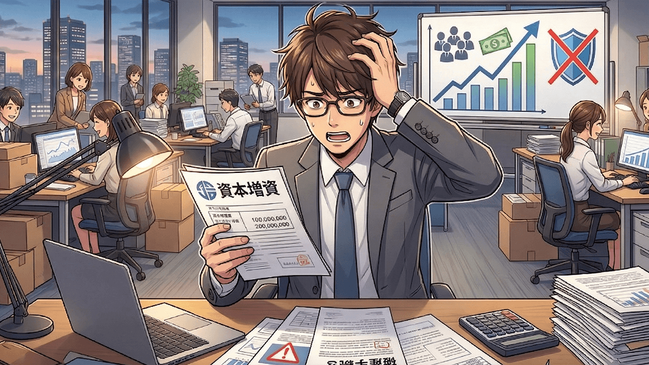 【経営リスク管理】増資と人員増で「倒産防止共済」は強制解約！？企業成長の壁を越える継続ルールと再加入不可の罠、専門家が導く最強の出口戦略