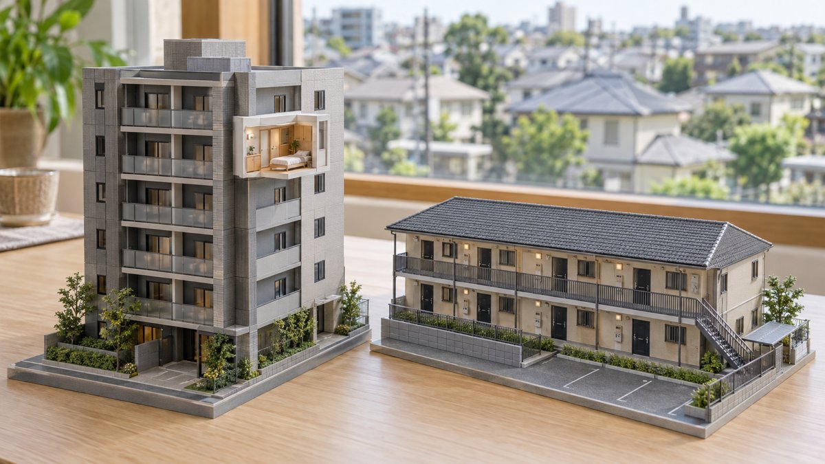 区分マンションと一棟マンション・アパートの違い